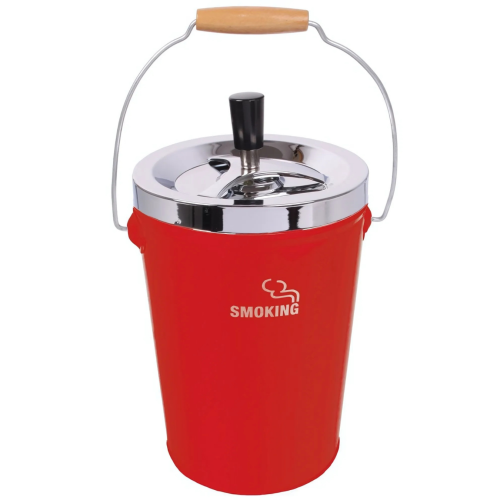 Aschenbecher Drehascher Smoking XXL Rot 13cm 