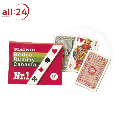 Piatnik Bridge-Rummy Karten Set, Spielkarten 