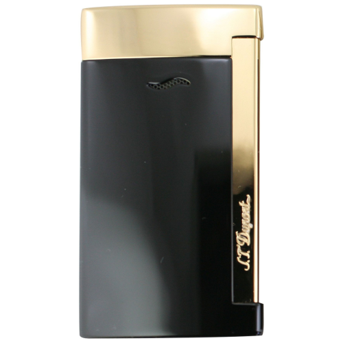 S.T. Dupont Feuerzeug Slim 7 Schwarz & Golden Finishes 