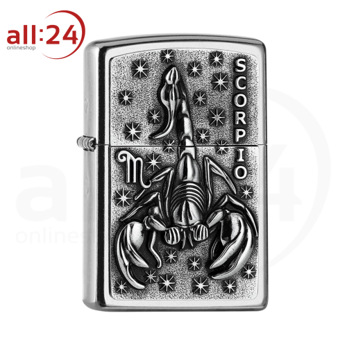 Zippo Feuerzeug "SCORPIO" Sternzeichen Skorpion 207  V19 