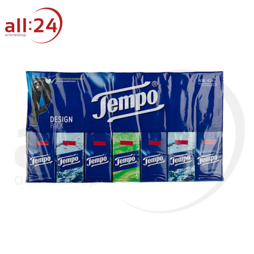Tempo XL Vorteilspack: 420 4-lagige Taschentücher (42x10 Stück) 