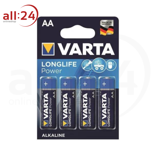 Varta Batterien Mignon AA LR6 4er Packung 