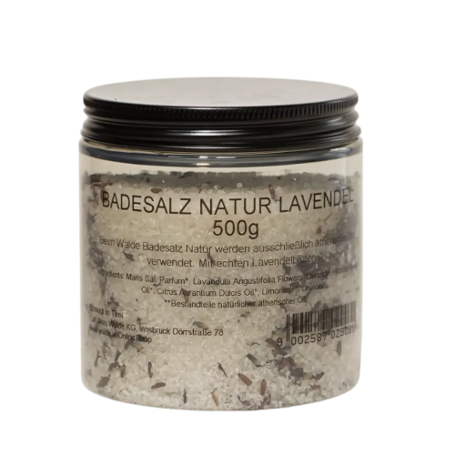 Walde Badesalz Natur Lavendel, 500g 