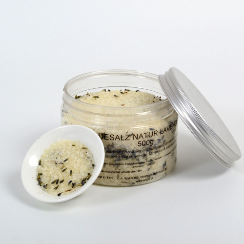WALDE Badesalz Natur Lavendel 500g 
