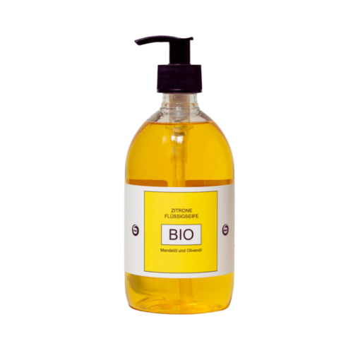 Walde Bio-Seife Zitrone - Belebende Pflege für Gesicht, Hände und Körper, 500ml 