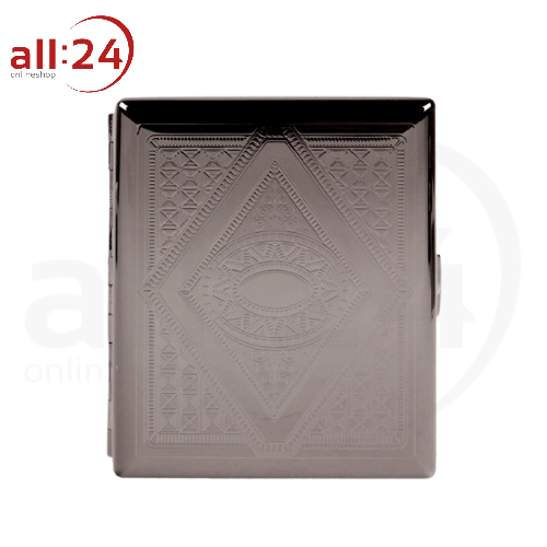 Zigaretten Etui "Muster Auge" gun, Für 80mm 18 Stück Zigaretten 