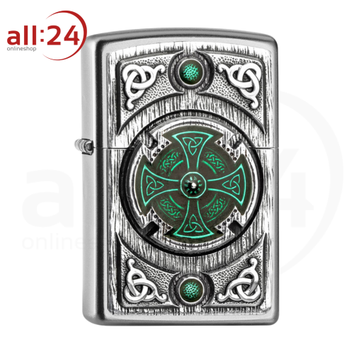 Zippo Feuerzeug "Celtic Green Cross" 