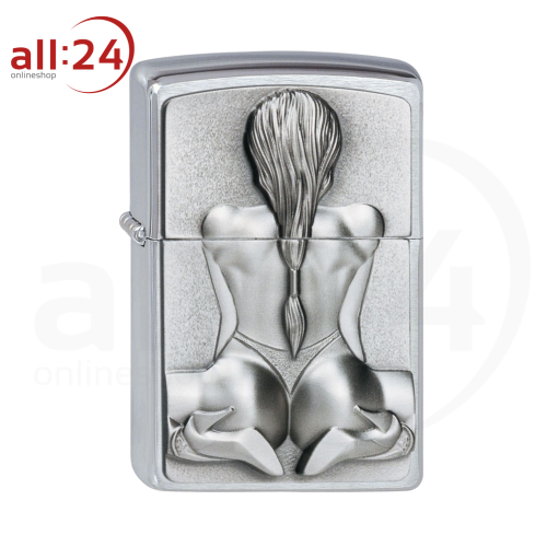 Zippo Feuerzeug Kneeling Girl Emblem 