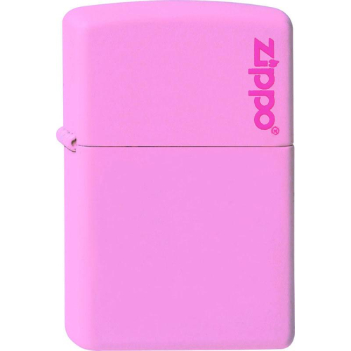 Zippo Feuerzeug Pink Matte mit Zippo Logo 238ZL 