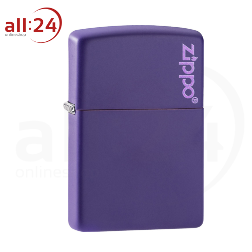 Zippo Feuerzeug Purple Matte mit Logo 