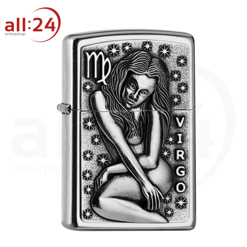 Zippo Feuerzeug "VIRGO" Sternzeichen Jungfrau 207 