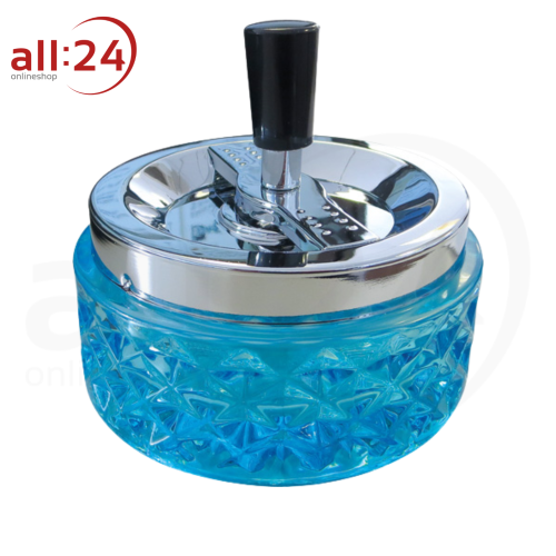 Zorr Aschenbecher Glas "Blau" Durchmesser 11,9 cm 