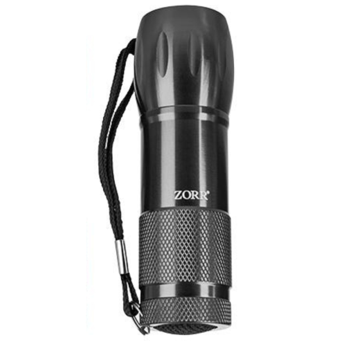 Zorr LED Taschenlampe Aluminium Schwarz 