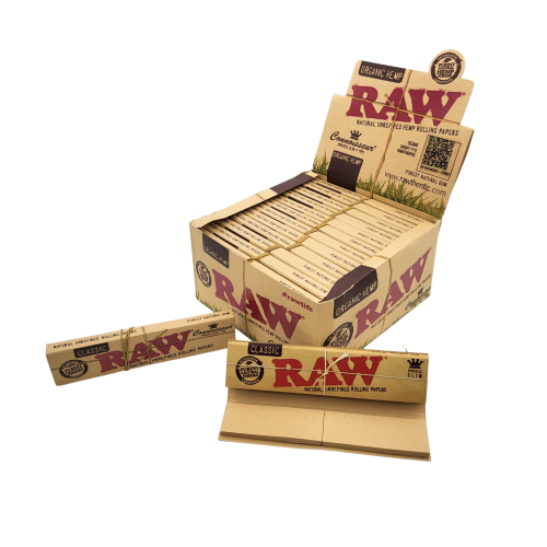 BOX RAW Connoisseur ORGANIC HEMP mit Filter Tips, 24 Stück 