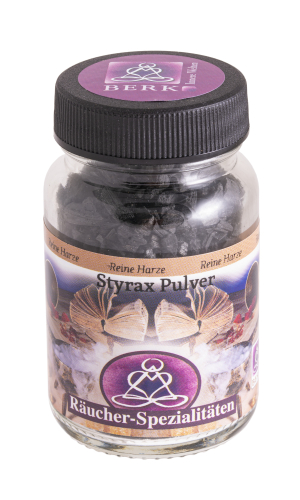 Styrax Pulver Reine Harze Räucherwerk 60 ml Glas Berk Hervorragend 