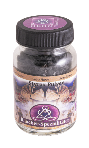 Styrax Pulver Reine Harze Räucherwerk 60 ml Glas 