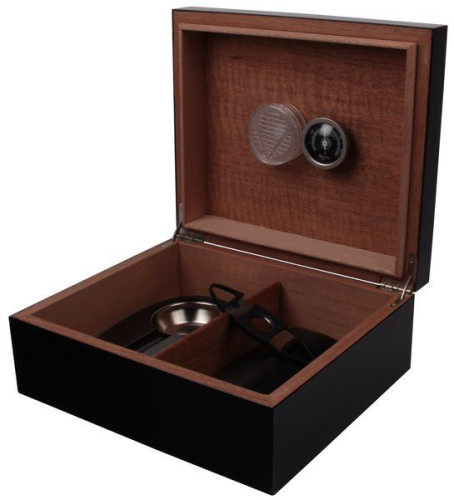 Humidor-Set schwarz 