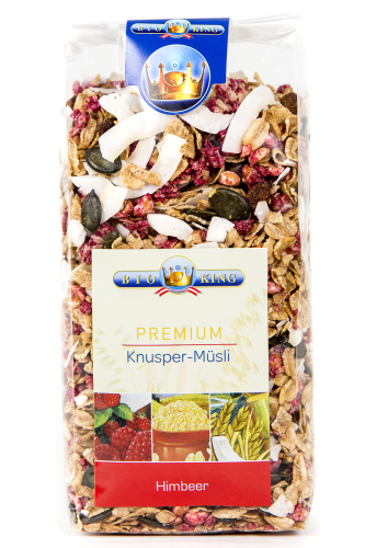BioKing Bio Premium Knuspermüsli Himbeer 