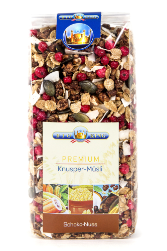BioKing Bio Premium Knuspermüsli Schoko-Nuss 