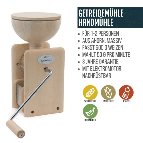 KoMo Handmühle - Traditionelle Mahlkraft in Ihrer Hand 