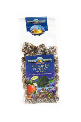 BioKing Bio Pflaumenkonfekt mit Apfel Vegan 
