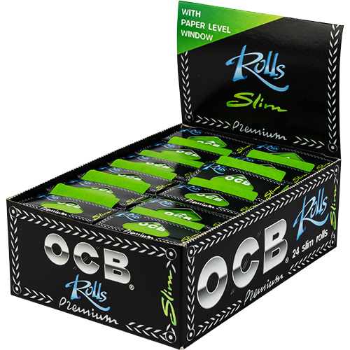 OCB Premium Rolls Zigarettenpapier - 24er Pack in praktischer Box 