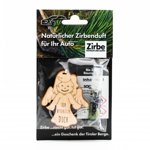 Autoduft aus Zirbe Anhänger Schutzengel 