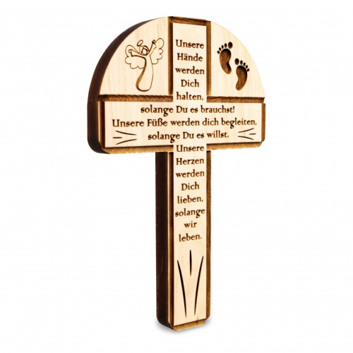 Zirbenkreuz Unsere Hände 