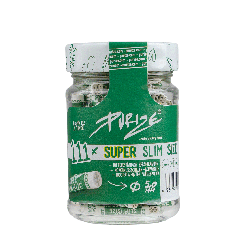 Purize Aktivkohlefilter 111 Stück Super Slim Size Glas 