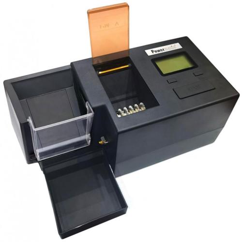 Artikelbild des Artikels “Powermatic 5 + Plus Deluxe Stopfmaschine Schwarz mit Schredder “