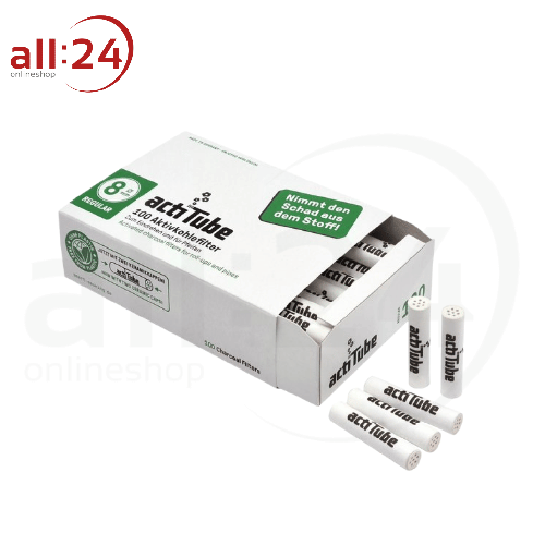 Artikelbild des Artikels “ActiTube Aktivkohlefilter 8mm  - 100er Box “