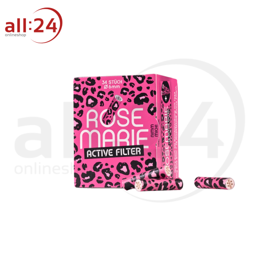 Artikelbild des Artikels “MARIE Rosemarie Active Filter 6mm Box mit 34 Aktivkohlefiltern “