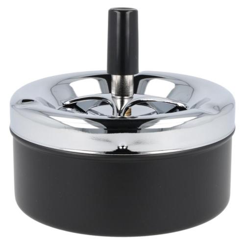 Artikelbild des Artikels “Aschenbecher Windascher Schwarz Chrom 11 cm “