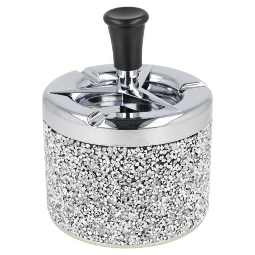 ZORR Aschenbecher Windascher Glitter Silber