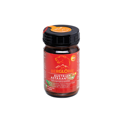 Artikelbild des Artikels “Berglöwe Österreichisches Astaxanthin + Viamin D3 + Vitamin E 36g“