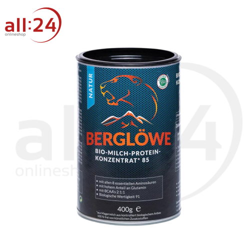Artikelbild des Artikels “Berglöwe Bio Milch-Protein-Konzentrat 85 Natur 400g“