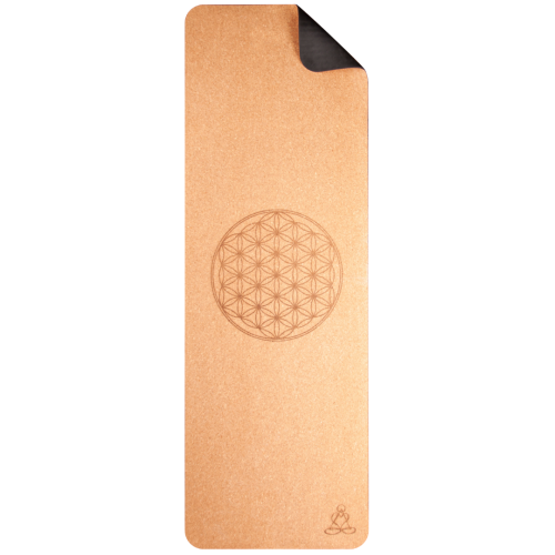 Artikelbild des Artikels “Yogamatte aus Kork Blume des Lebens TPE zweischichtig 6mm “