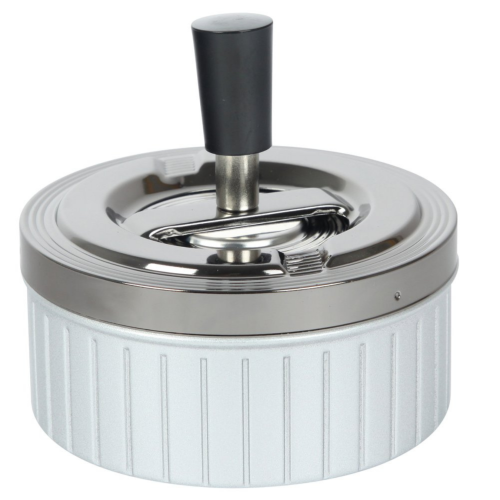 Artikelbild des Artikels “Aschenbecher Drehascher Silber Grau 11 cm Ø “