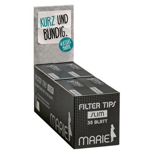 Artikelbild des Artikels “Marie Filter Tips Slim Box 24 Heftchen je 35 Blatt “