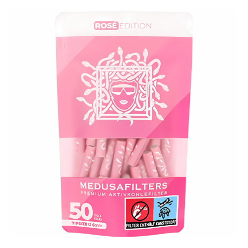 Artikelbild des Artikels “Medusa Aktivkohlefilter Rosé Edition 50 Stück “