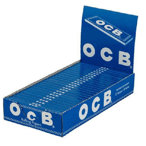 Artikelbild des Artikels “BOX OCB Blau Einfach Kurz Zigarettenpapier 25 Stück á 50 Blatt “