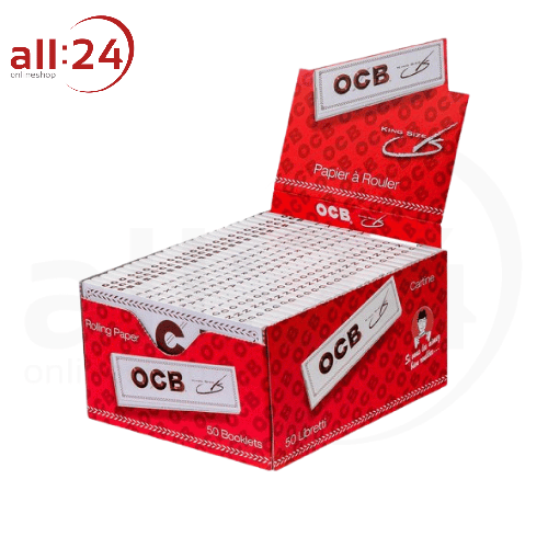 Artikelbild des Artikels “OCB Weiß Lang King Size Zigarettenpapier, 50er Box “