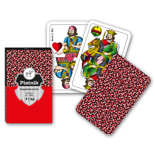 Artikelbild des Artikels “Piatnik Doppeldeutsche Rot 36 Blatt Spielkarten “