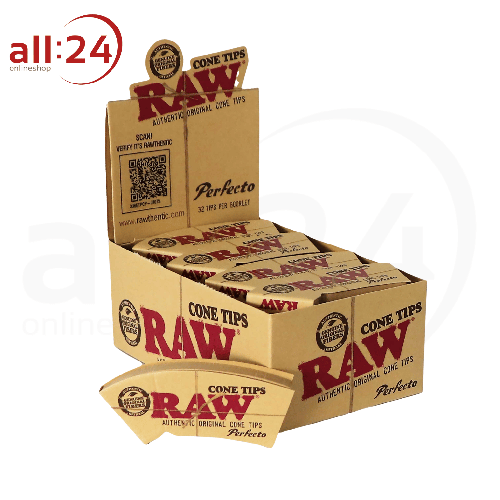 Artikelbild des Artikels “BOX RAW Filtertips Konisch Perfecto, 24 Stück “