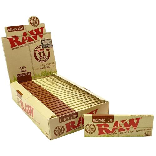 Artikelbild des Artikels “BOX RAW Organic Hemp Rolling Papers 1 1/4 24 Stück “