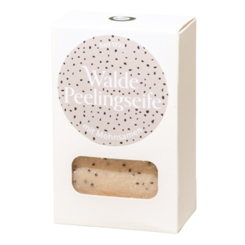 Artikelbild des Artikels “Walde Seifenstück Naturseife Peeling Mohn Neroli 100g Plastikfrei “