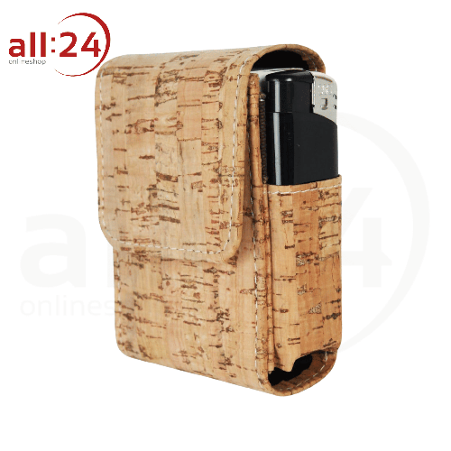 Artikelbild des Artikels “Zigaretten Box Kork Braun für 20 Stück 80mm Zigaretten “