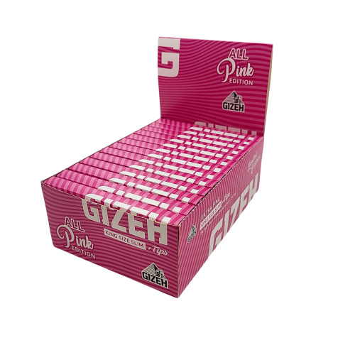 Artikelbild des Artikels “BOX GIZEH All Pink Edition Zigarettenpapier KingSize Slim + TIPS “