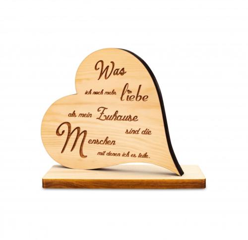 Artikelbild des Artikels “Zirbenherz auf Sockel Was ich noch mehr liebe “