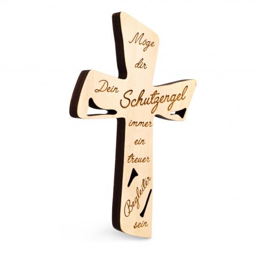 Artikelbild des Artikels “Zirbenkreuz Dein Schutzengel 21 cm “